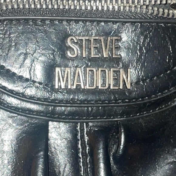 Edgy🖤y2k Steve Madden bag crossbody shoulder bag thick strap black purse - Picture 13 of 14